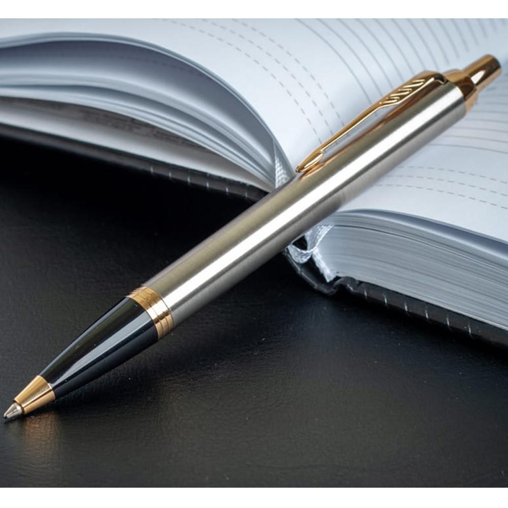 Ручка шариковая Parker IM Brushed Metal GT BP с Вашим логотипом Ручка шариковая Parker IM Brushed Metal GT BP с Вашим логотипом Фото 4